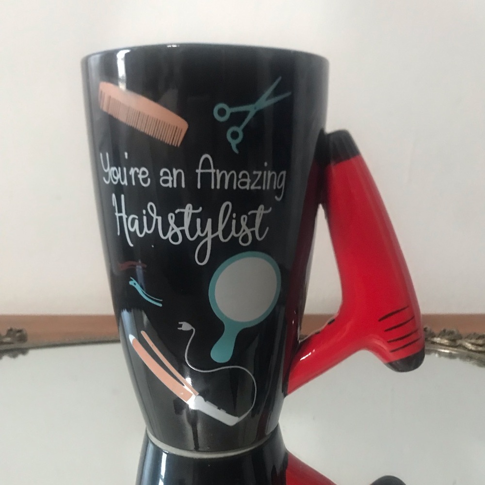 ✔️Hairstylist Black Ceramic Mug 💇‍♀️